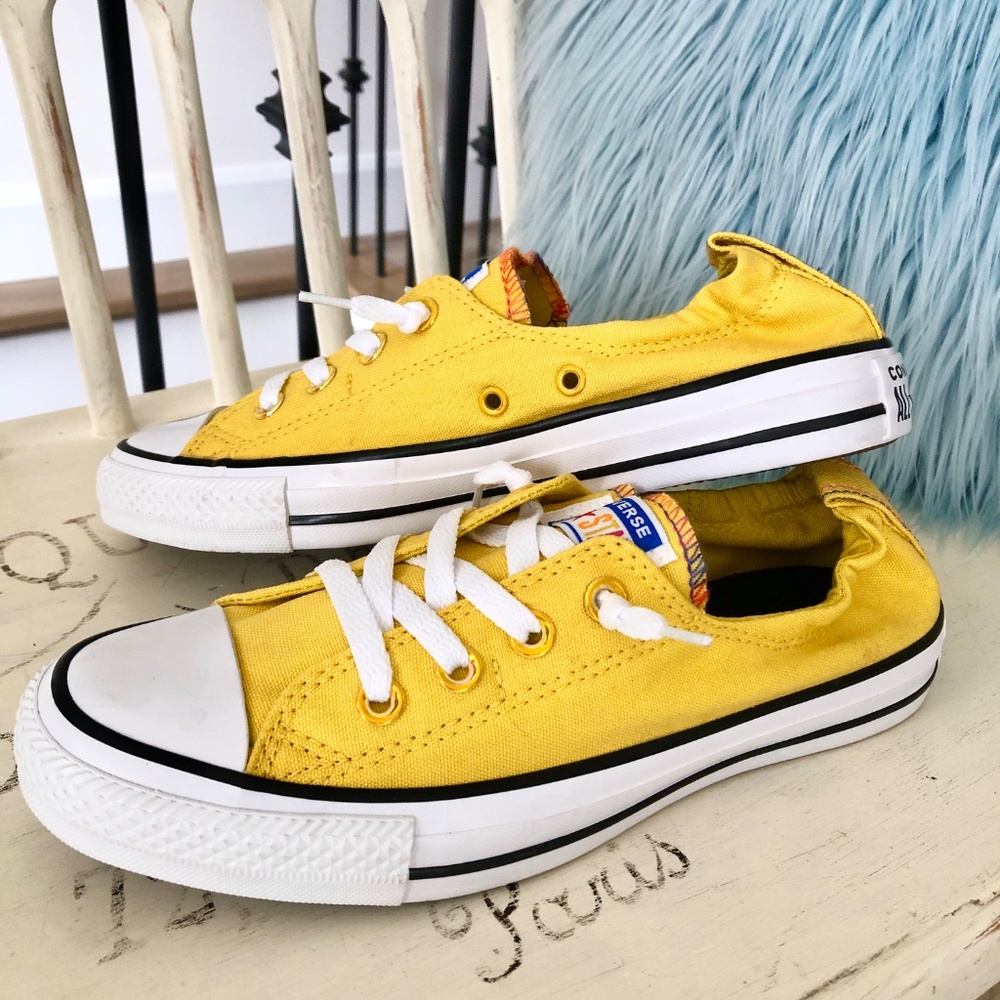 Converse, All Star, Shoreline, Yellow, Slip On,‎ Sneakers, NEW, Size 8